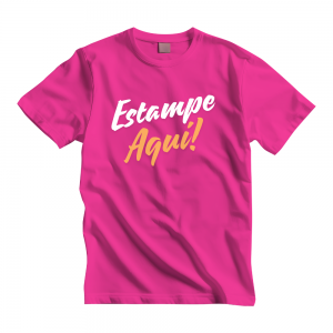 Camiseta Pink Malha 100% algodão 30.1 Gola redonda Estampa Colorida ou Preto e Branco 100% Algodão Estamparia Camiseta personalizada colorida disponível do P ao GG Másculino